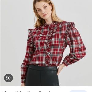 Something Navy Plaid Shirt